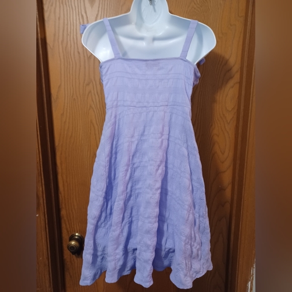 Purple tie shoulders cami dress size 10 - Picture 5 of 7